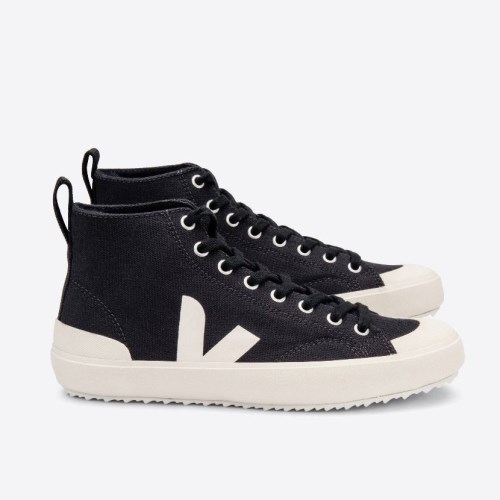 Veja Nova High Top Canvas Miesten Kengät Mustat (S47C79)